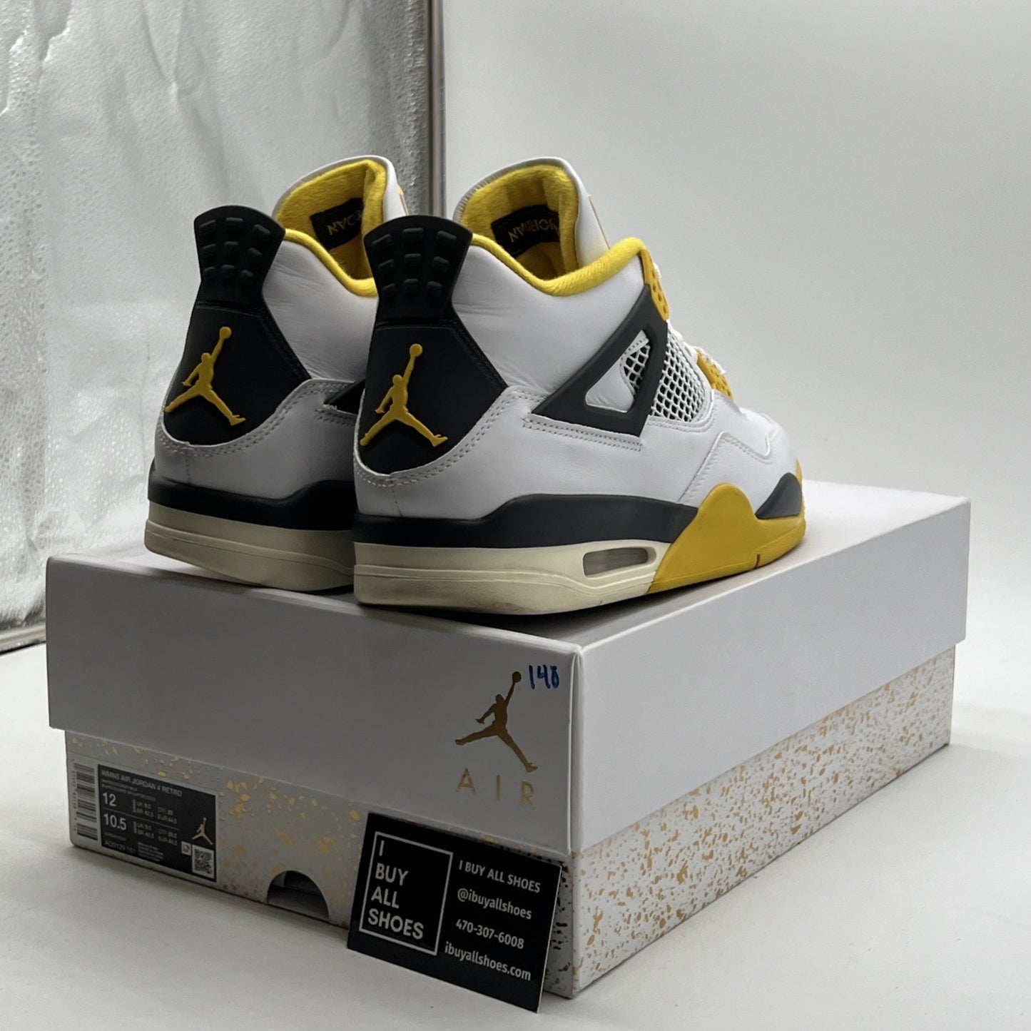 Size 12 - Air Jordan 4 Retro Vivid Sulfur W (AQ9129-101)
