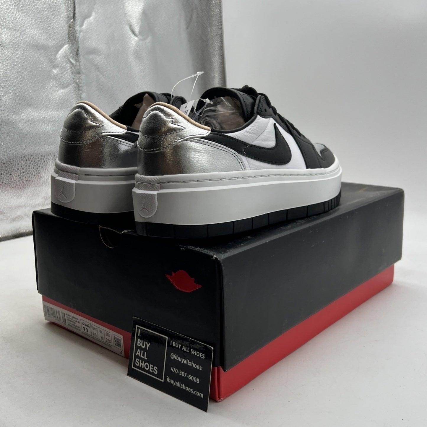 Size 11 - Air Jordan 1 Elevate SE Low Silver Toe W (DQ8561-001)