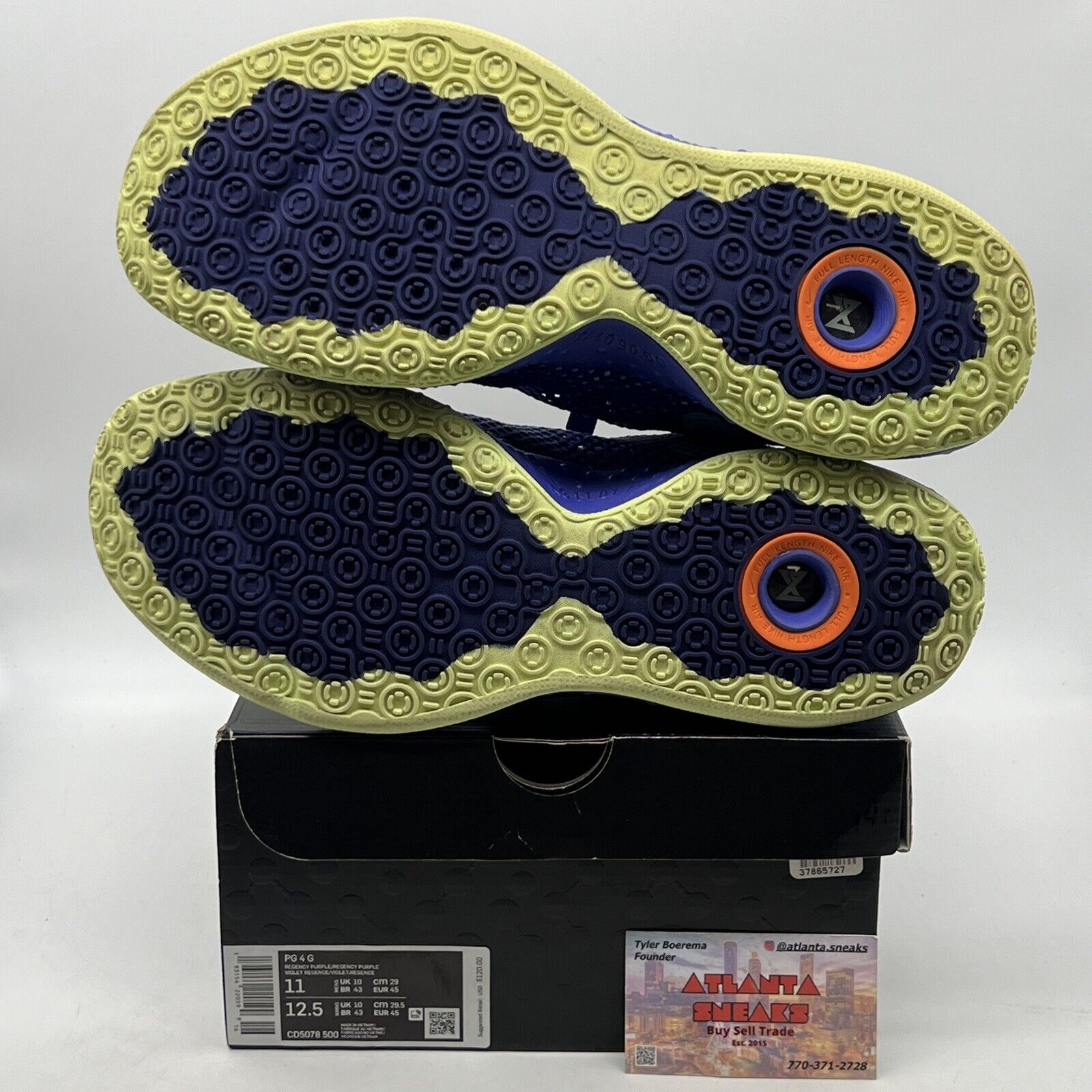 Size 11 - Nike Gatorade x PG 4 GX Blue Orange Black (CD5078-500)