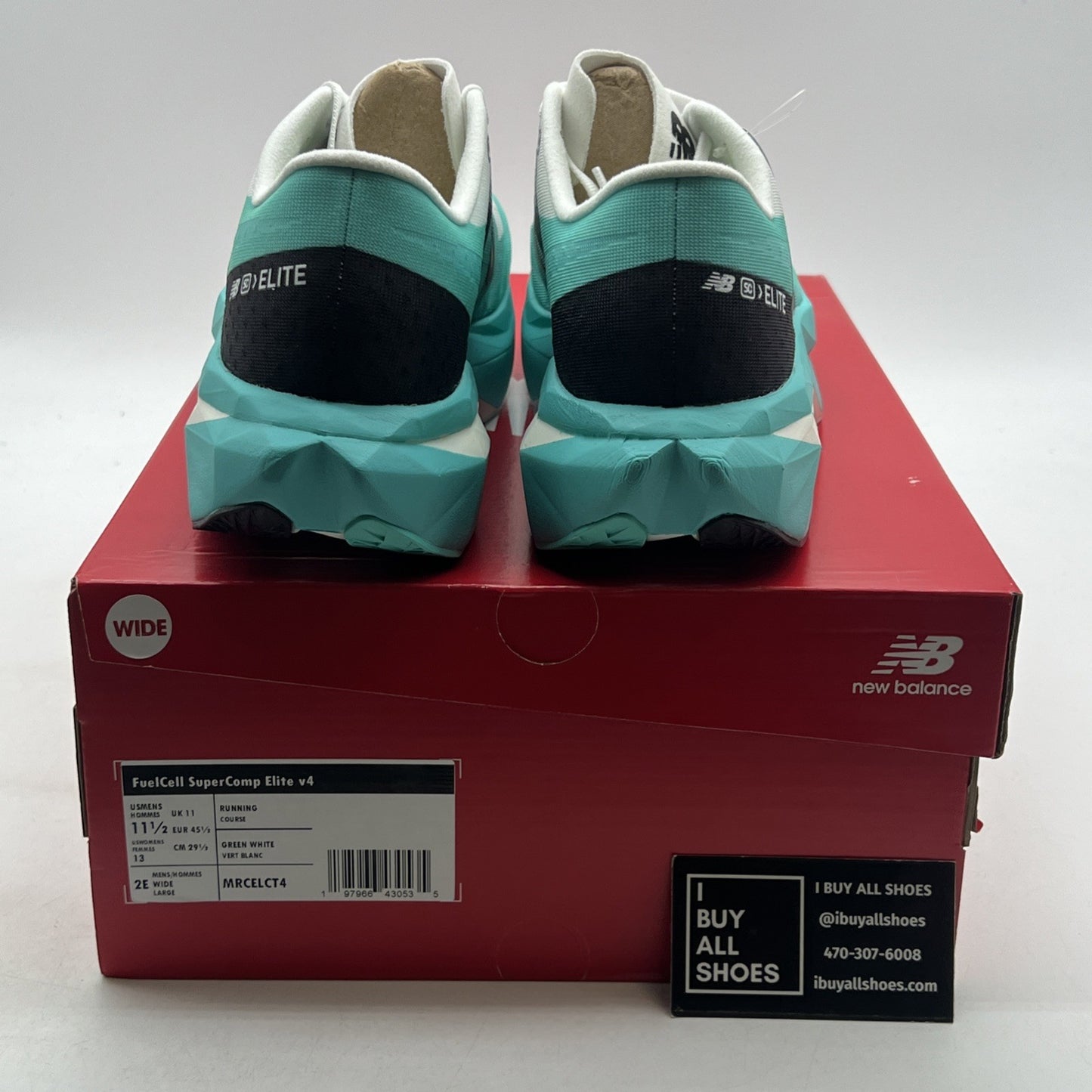 Size 11.5 - New Balance FuelCell SuperComp Elite v4 Cyber Jade (MRCELCT4)