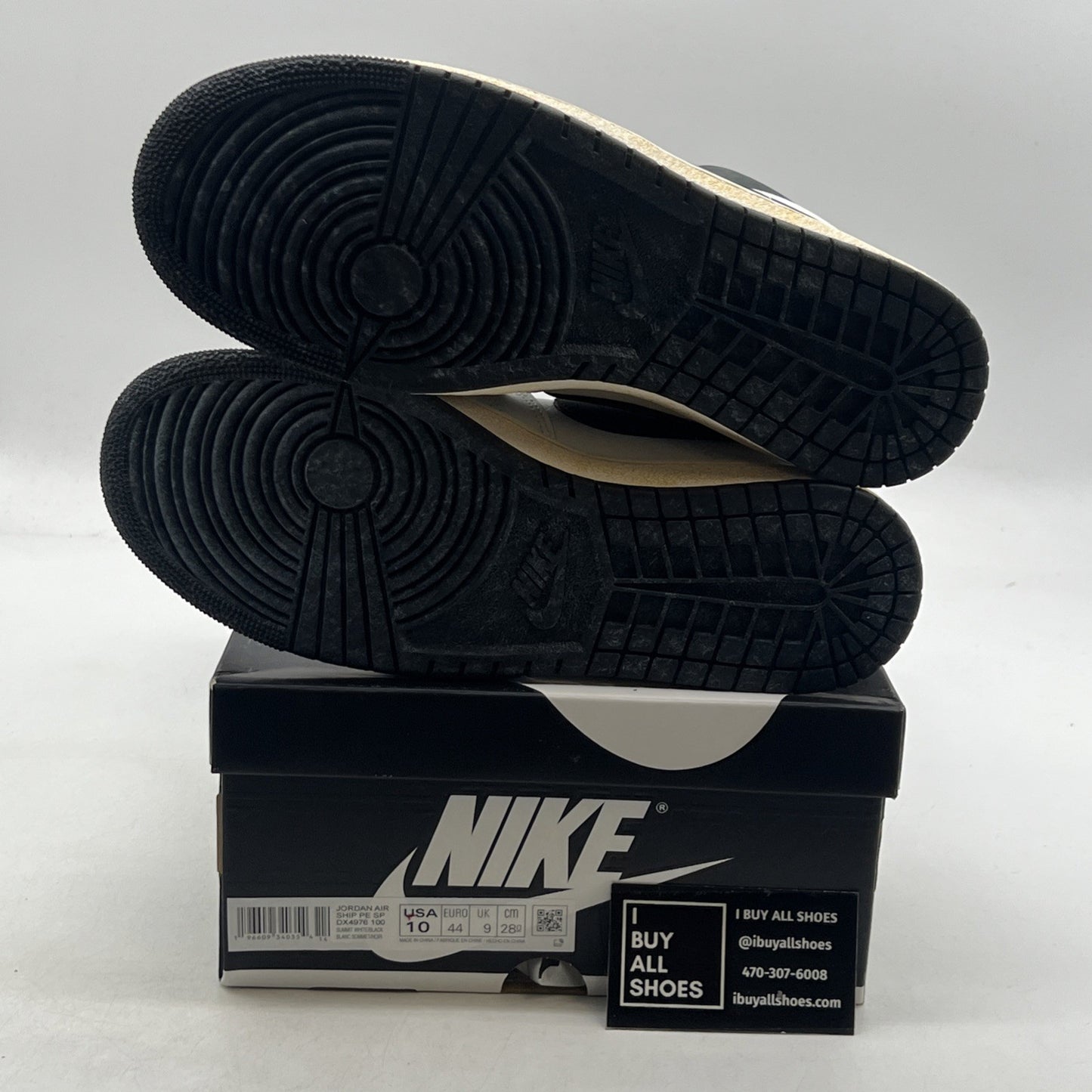 Size 10 - Air Jordan A Ma Maniére x Jordan Air Ship PE SP White Black
