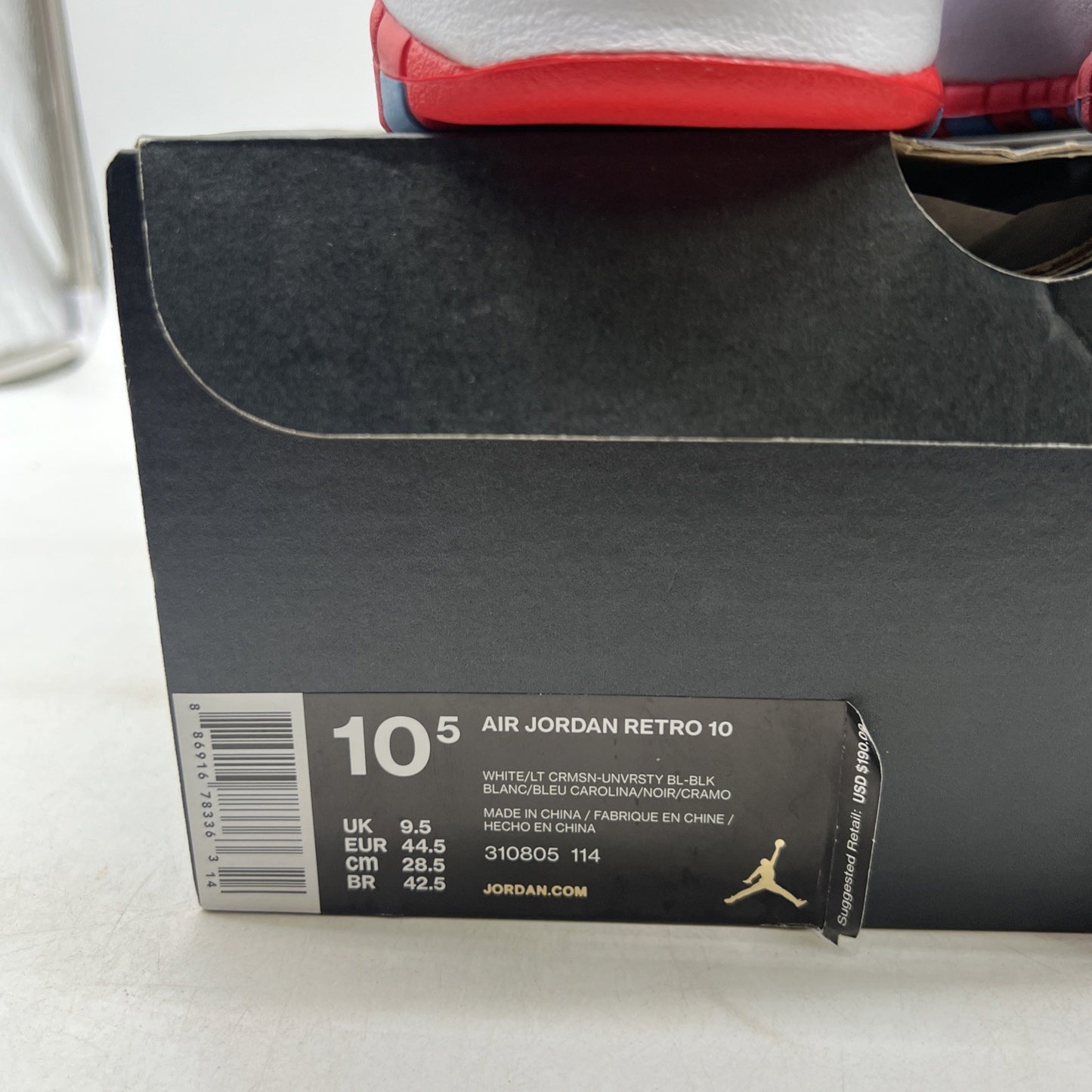 Size 10.5 - Air Jordan 10 Retro City Pack - Chicago (310805-114)