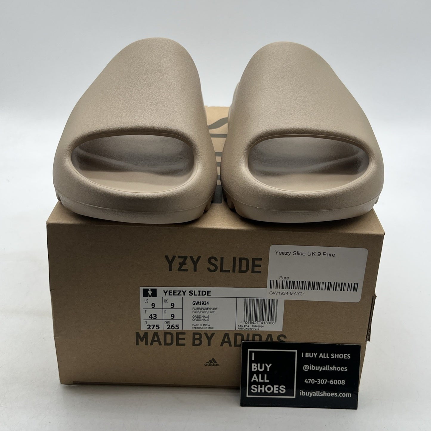Size 9 - Adidas Yeezy Slide Pure Beige Tan (GW1934)
