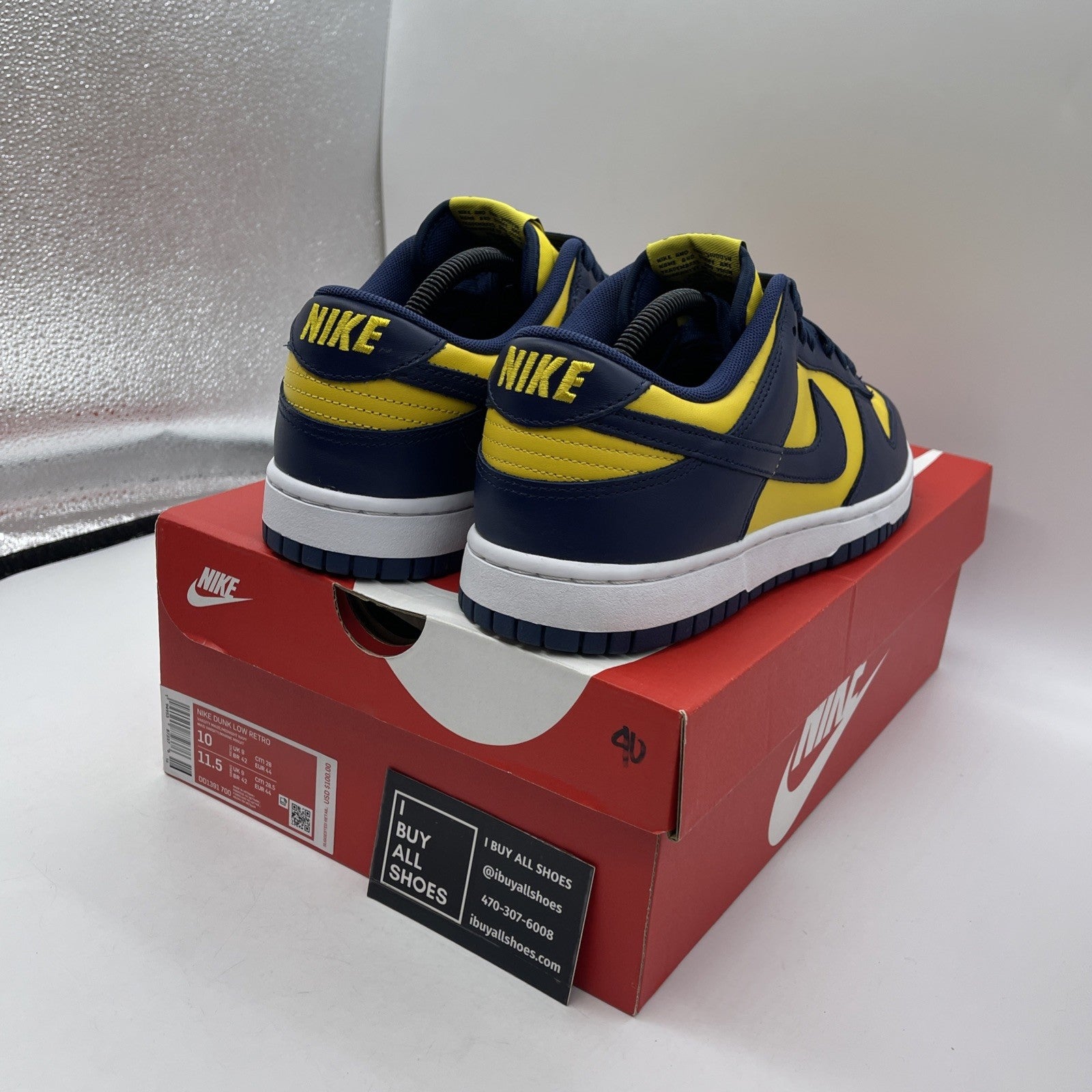 Size 10 - Nike Dunk Low Michigan 2021 (DD1391-700)