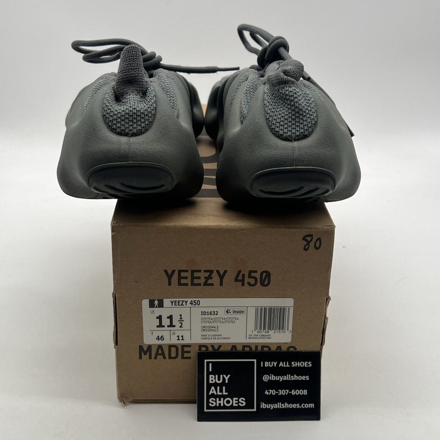 Size 11.5 - Adidas Yeezy 460 Stone Teal Grey (ID1632)