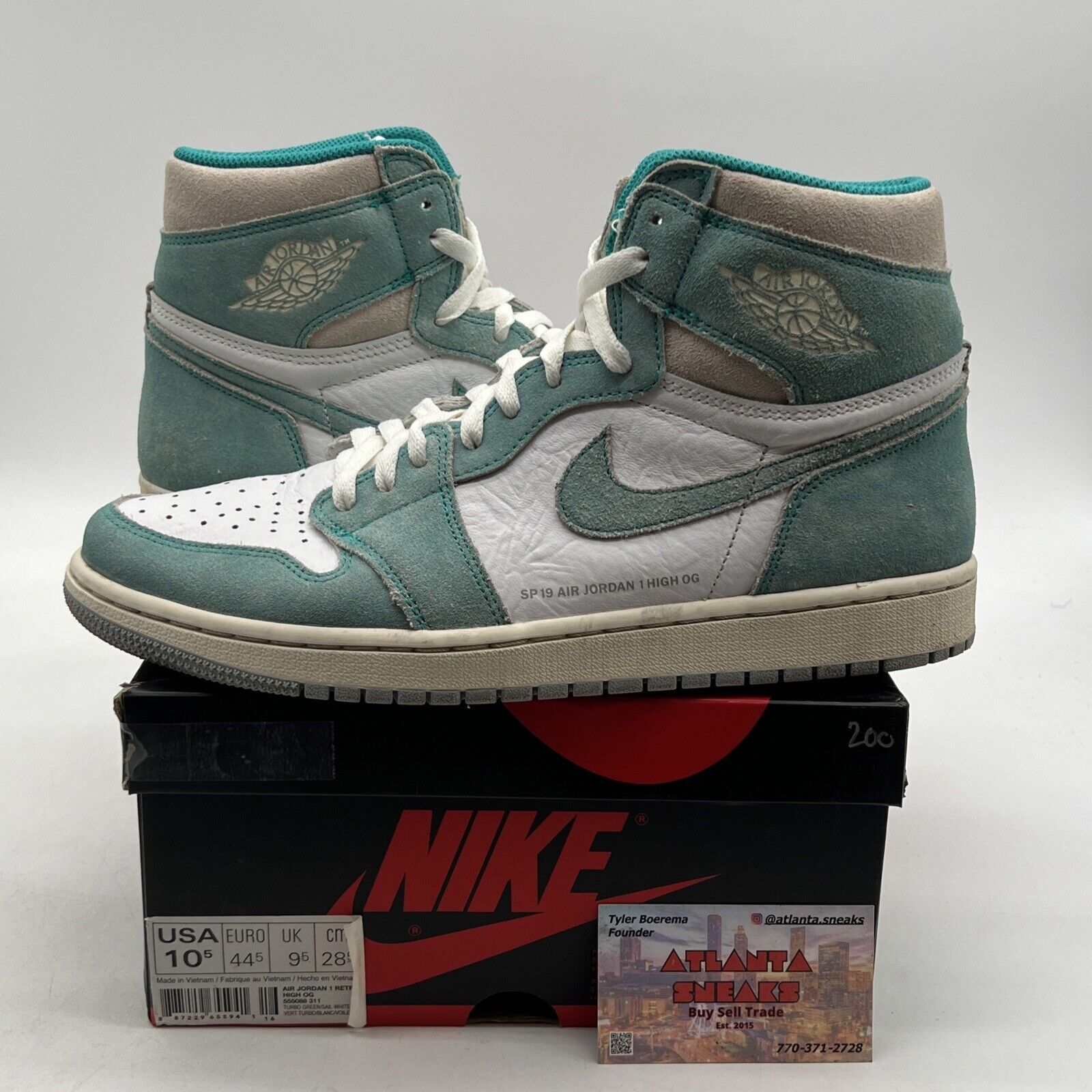 Size 10.5 - Jordan 1 Retro OG High Turbo Green (555088-311)