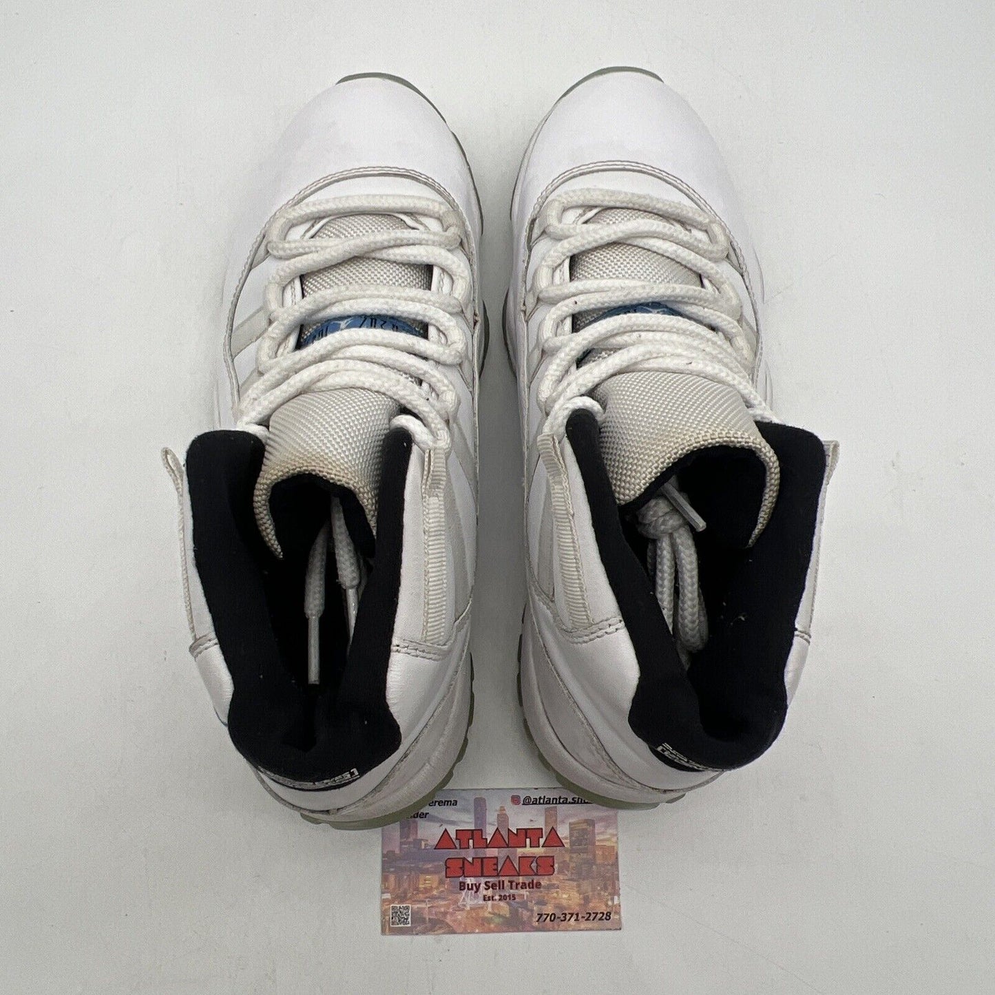 Size 8 - Jordan 11 Retro High Legend Blue White Leather Black (378037-117)