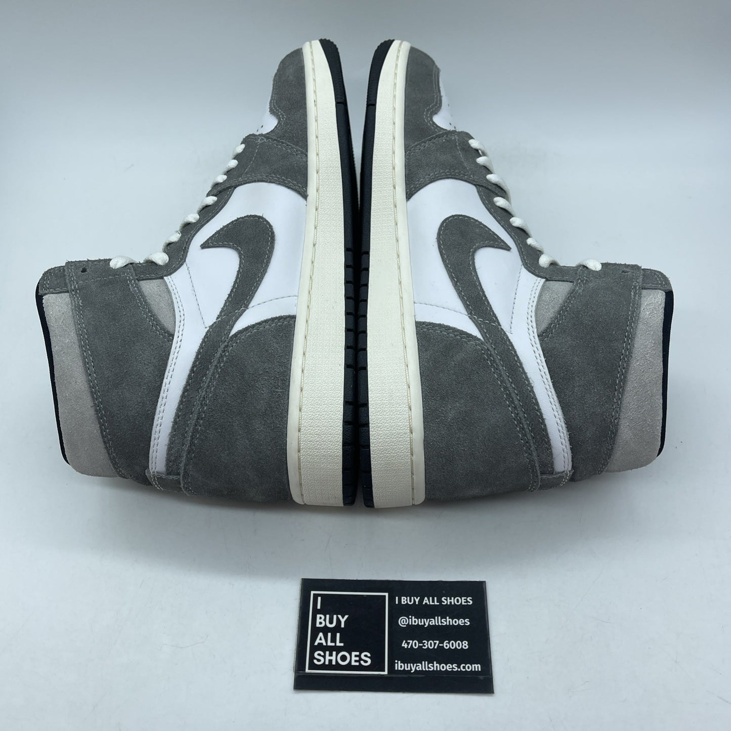 Size 9.5 - Air Jordan 1 Retro OG High Washed Black Suede Leather (DZ5485-051)