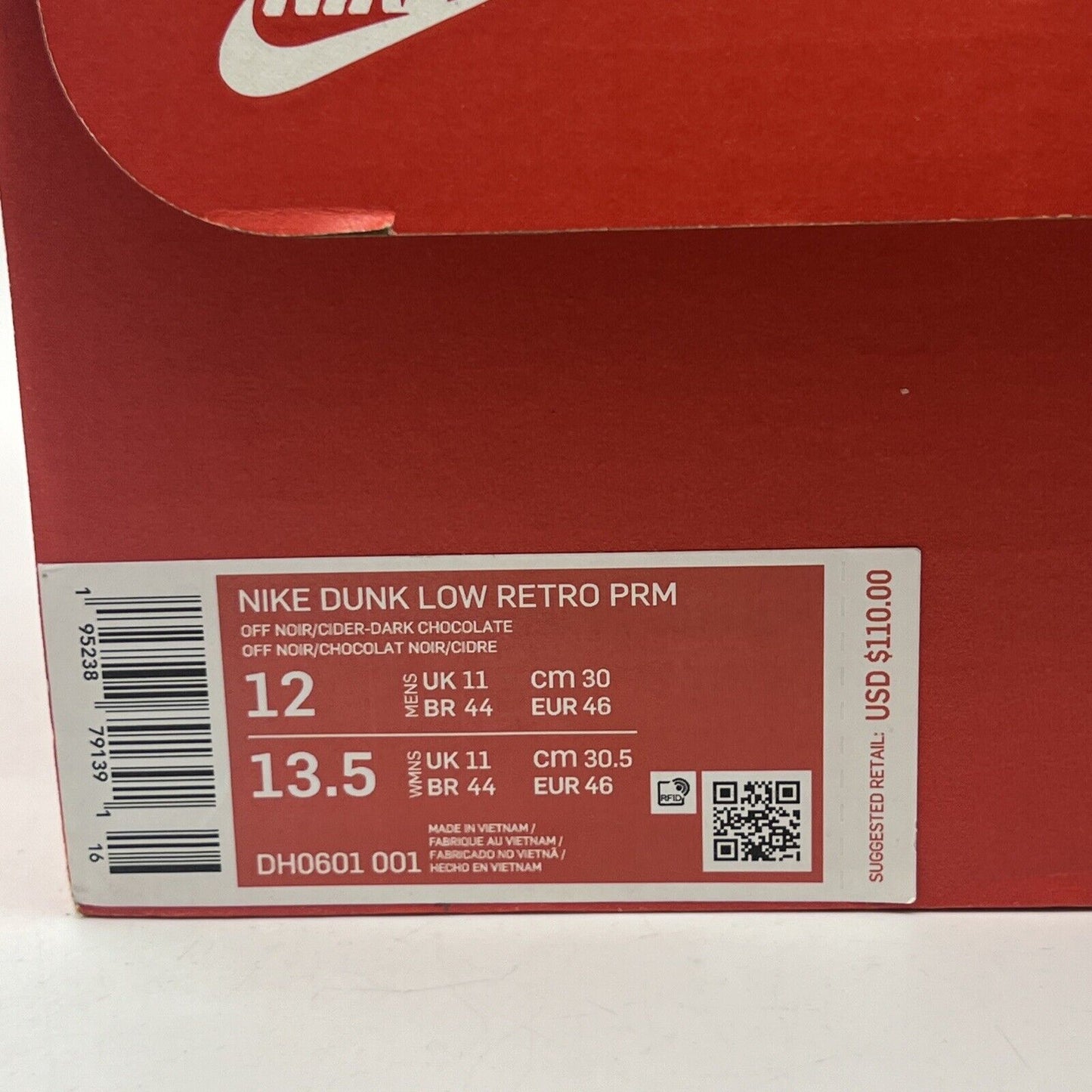 Size 12 - Nike Dunk Premium Low Cider Brown Purple Suede (DH0601-001)