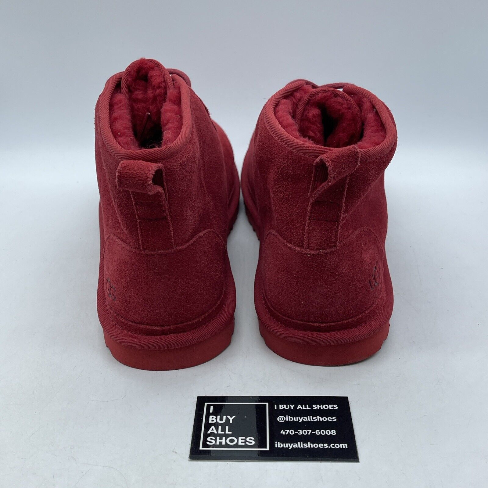 Size 13 - UGG Chukka Boots Red Neumel Suede Sheepskin