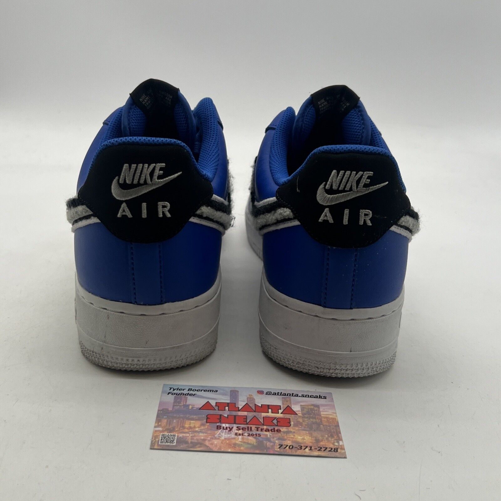 Size 12 - Nike Air Force 1 Low Chenille Swoosh (823511-409)
