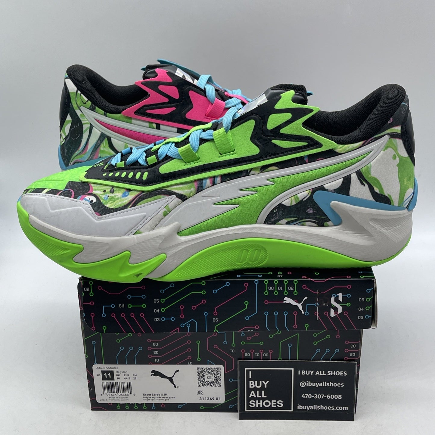 Size 11 - NBA 2K x Puma Scoot Zeros 2 Mismatched (311349-01)