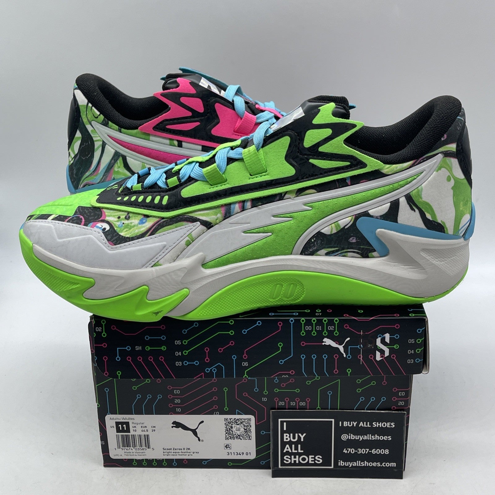 Size 11 - NBA 2K x Puma Scoot Zeros 2 Mismatched (311349-01)