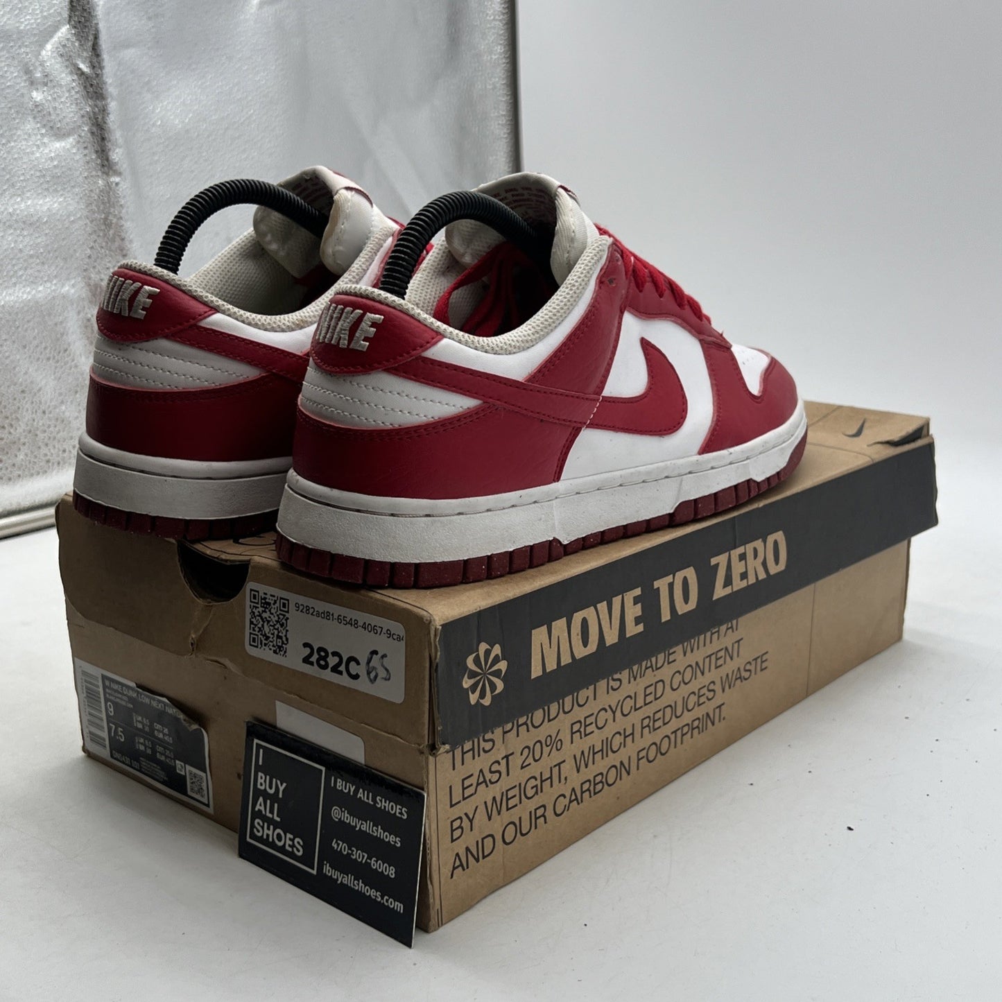 Size 9 - Nike Dunk Low Next Nature Gym Red/White 2022 (DN1431-101)