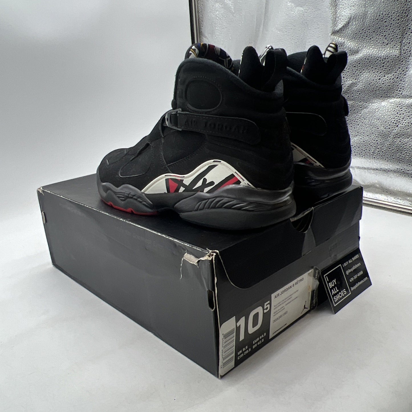 Size 10.5 - Air Jordan 8 Retro 2013 Playoff (305381-061)