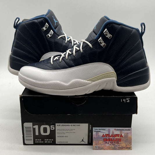 Size 10.5 - Air Jordan 12 Retro 2012 Obsidian (130690-410)