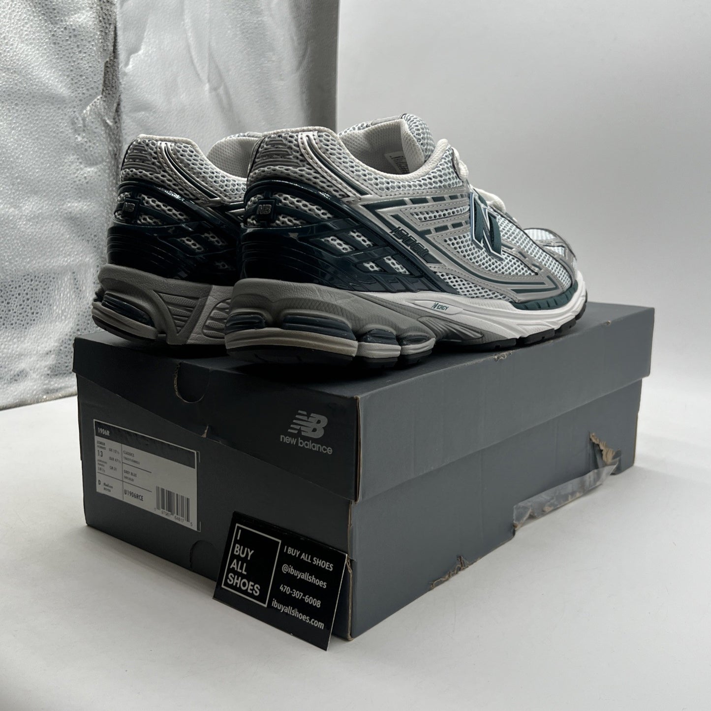 Size 13 - New Balance 1906R Silver Metallic Deep Ocean (U1906RCE)