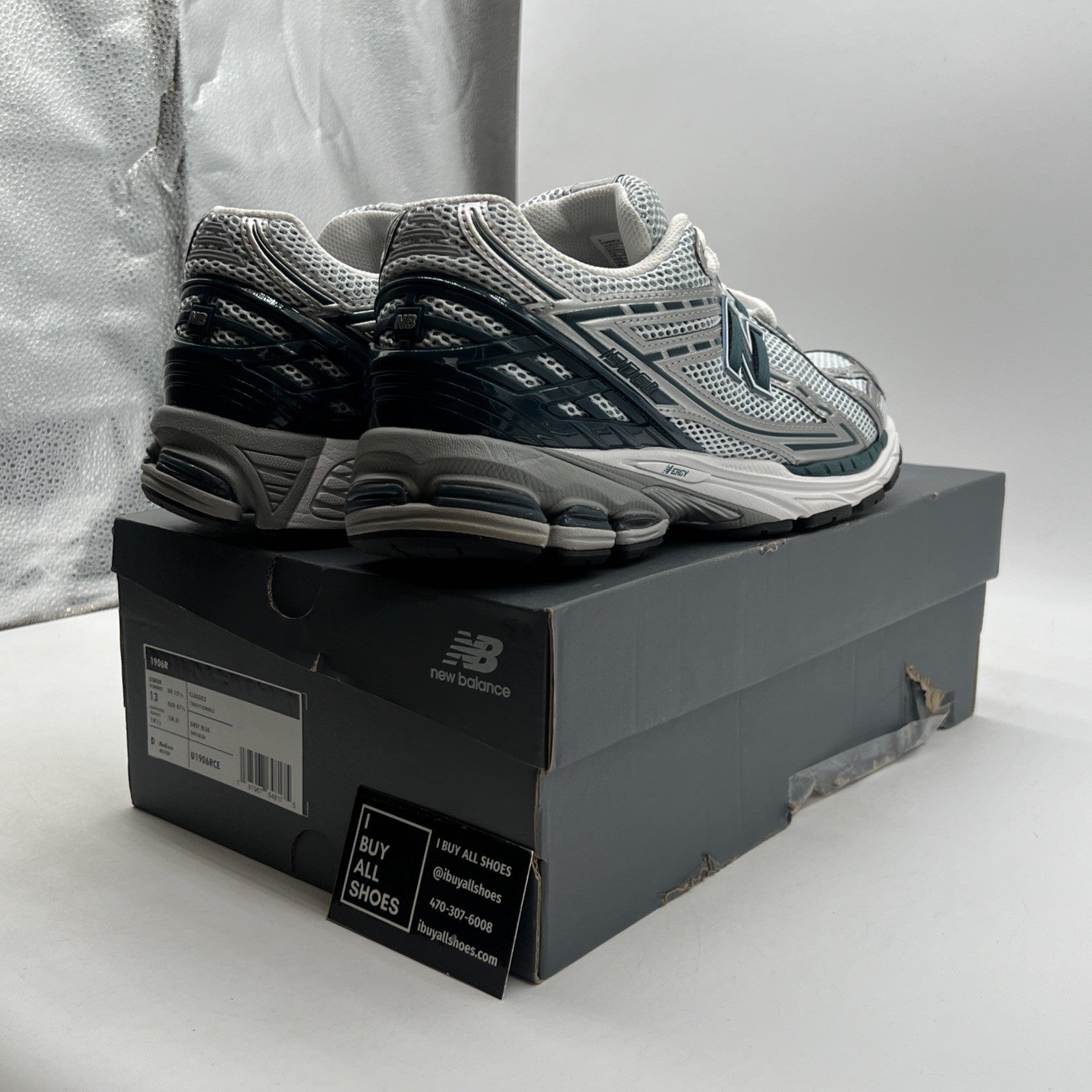 Size 13 - New Balance 1906R Silver Metallic Deep Ocean (U1906RCE)
