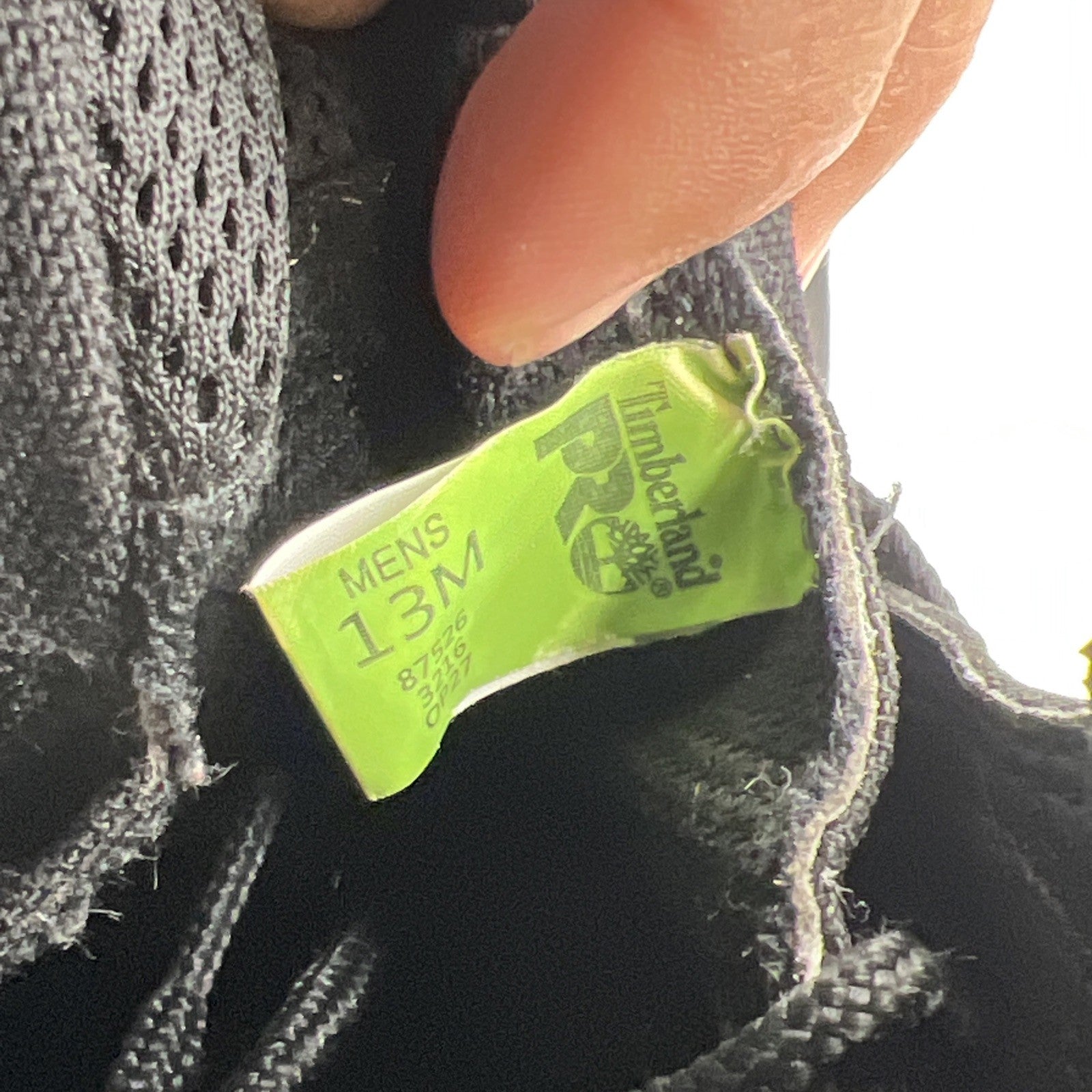 Size 13 - Timberland PRO Valor Duty 6" Boot Side Zip Comp Toe Black Leather