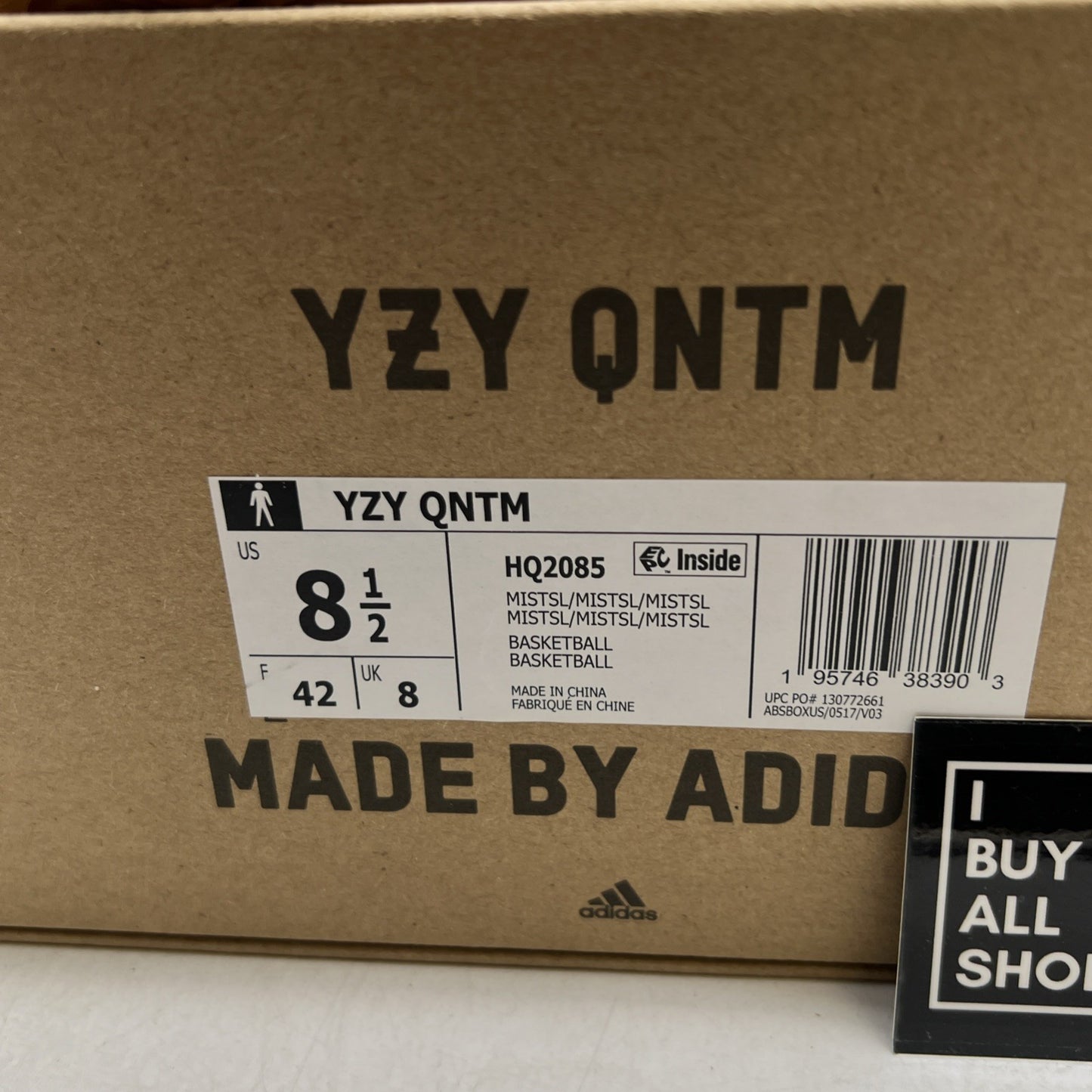 Size 8.5 - adidas Yeezy Quantum Mist Slate (HQ2085)