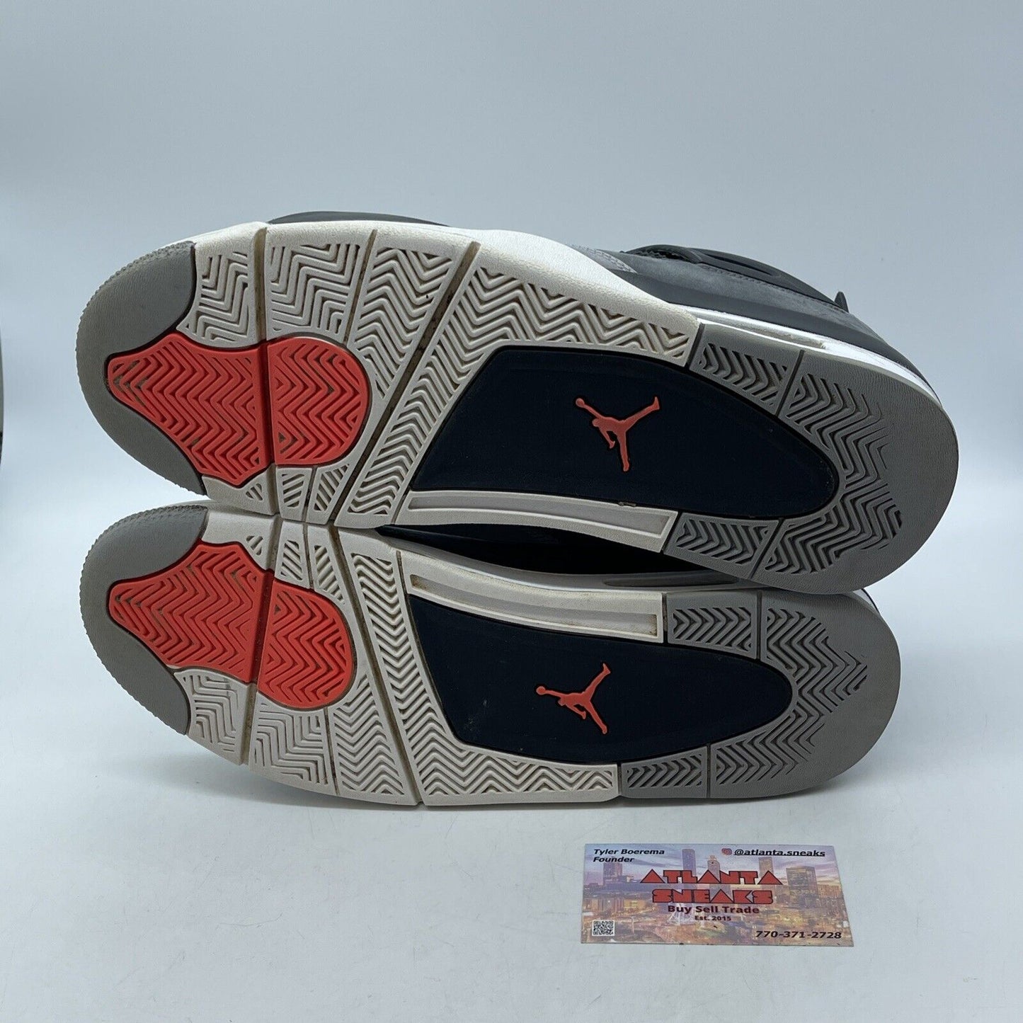 Size 11 - Jordan 4 Retro Mid Infrared Grey Black Suede Leather (DH6927-061)