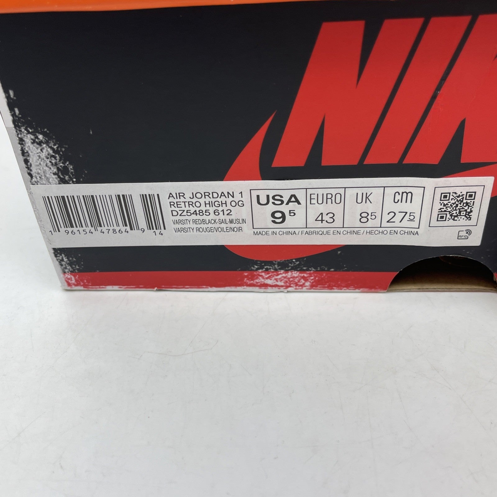 Size 9.5 - Jordan 1 Retro High OG Chicago Reimagined Lost & Found (DZ5485-612)