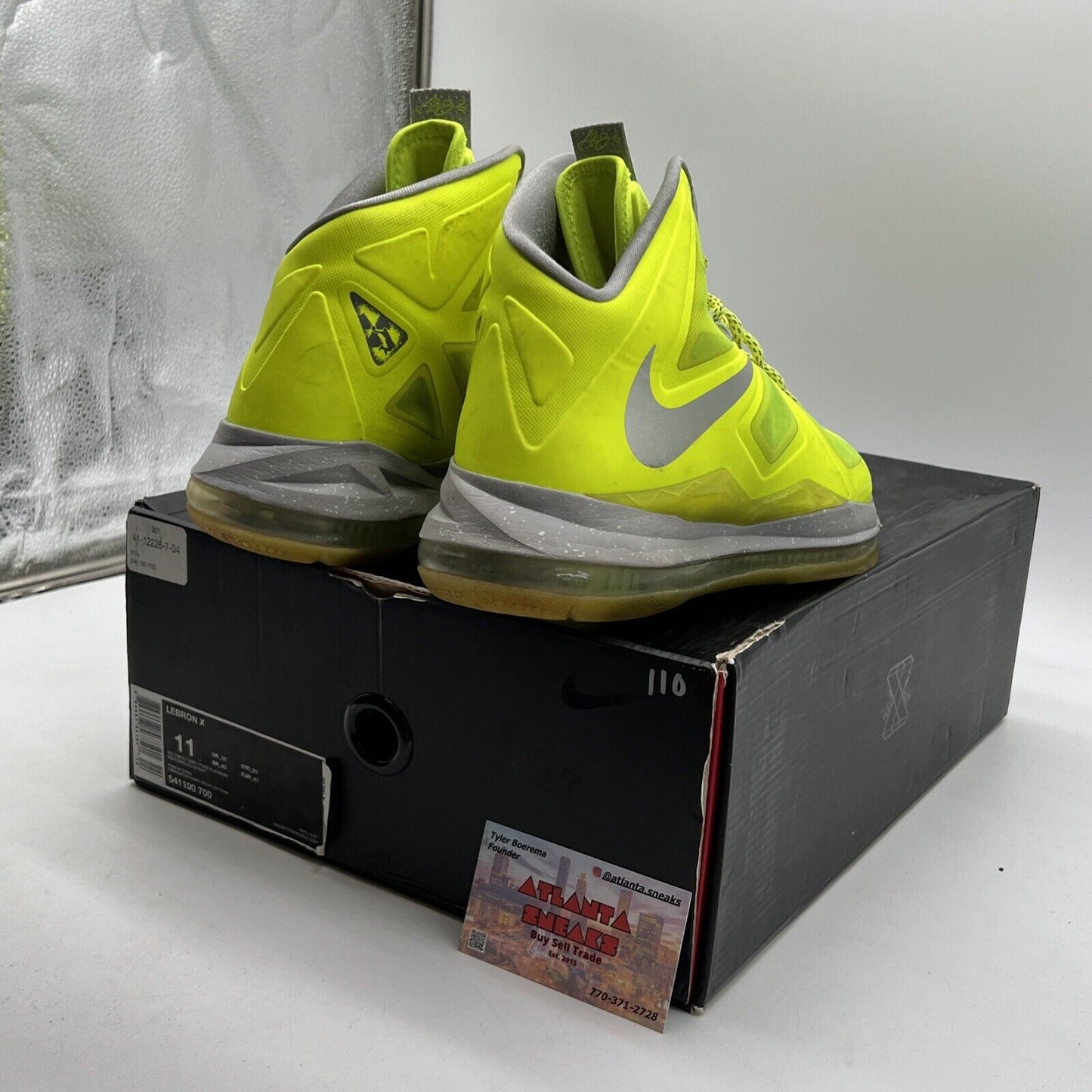 Size 11 - Nike LeBron 10 Volt - (541100-700)