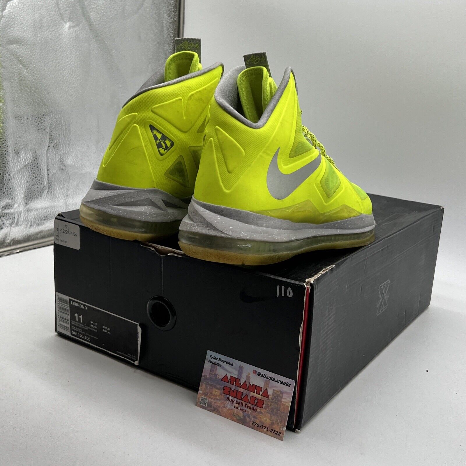 Size 11 - Nike LeBron 10 Volt - (541100-700)