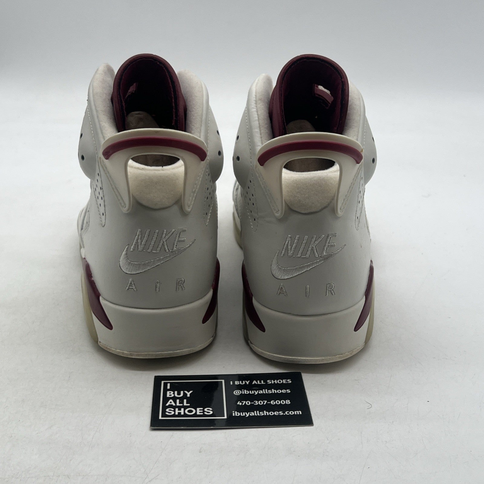 Size 9.5 - Air Jordan 6 Retro 2015 Maroon (384664-116)