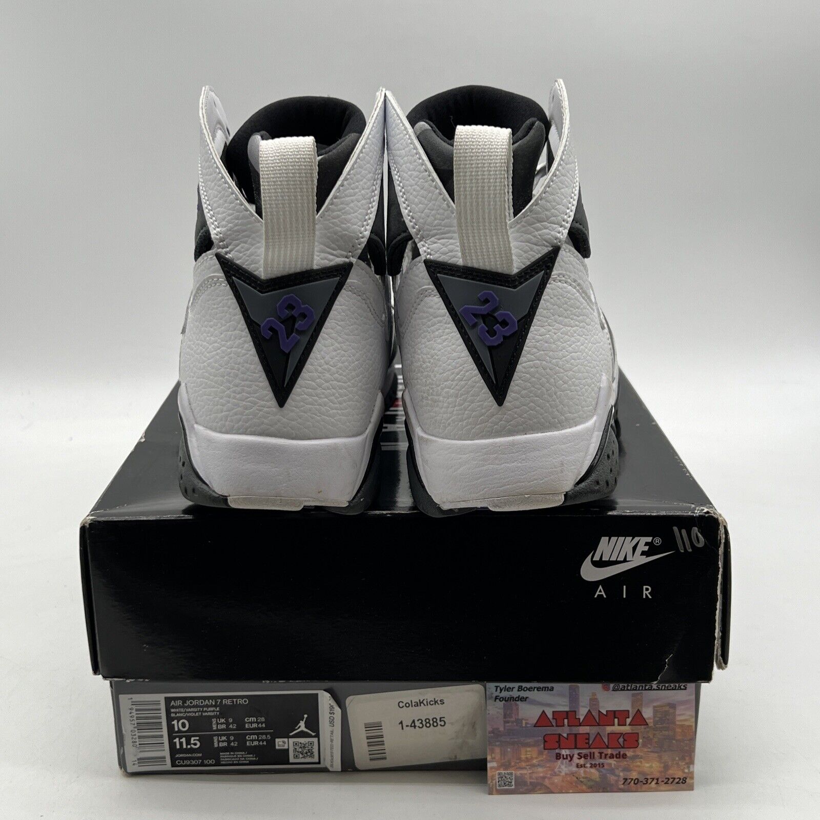 Size 10 - Air Jordan 7 Retro 2021 Flint White Suede (CU0307-100)