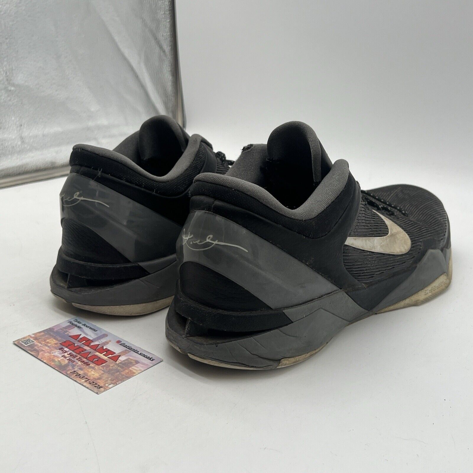 Size 13 - Nike Zoom Kobe 7 System Black Wolf Grey (488371-001)