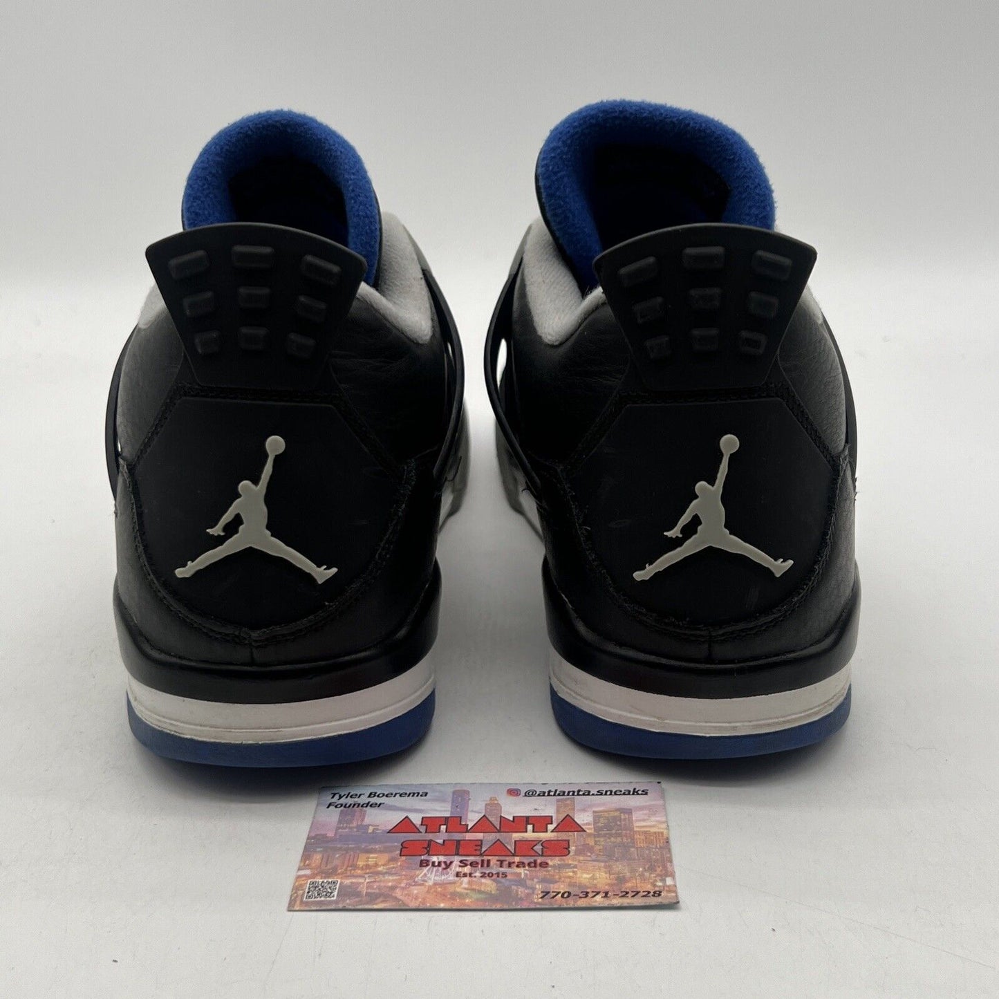 Size 11.5 - Jordan 4 Retro Motorsports Alternate 2017 Black Leather (308497-006)