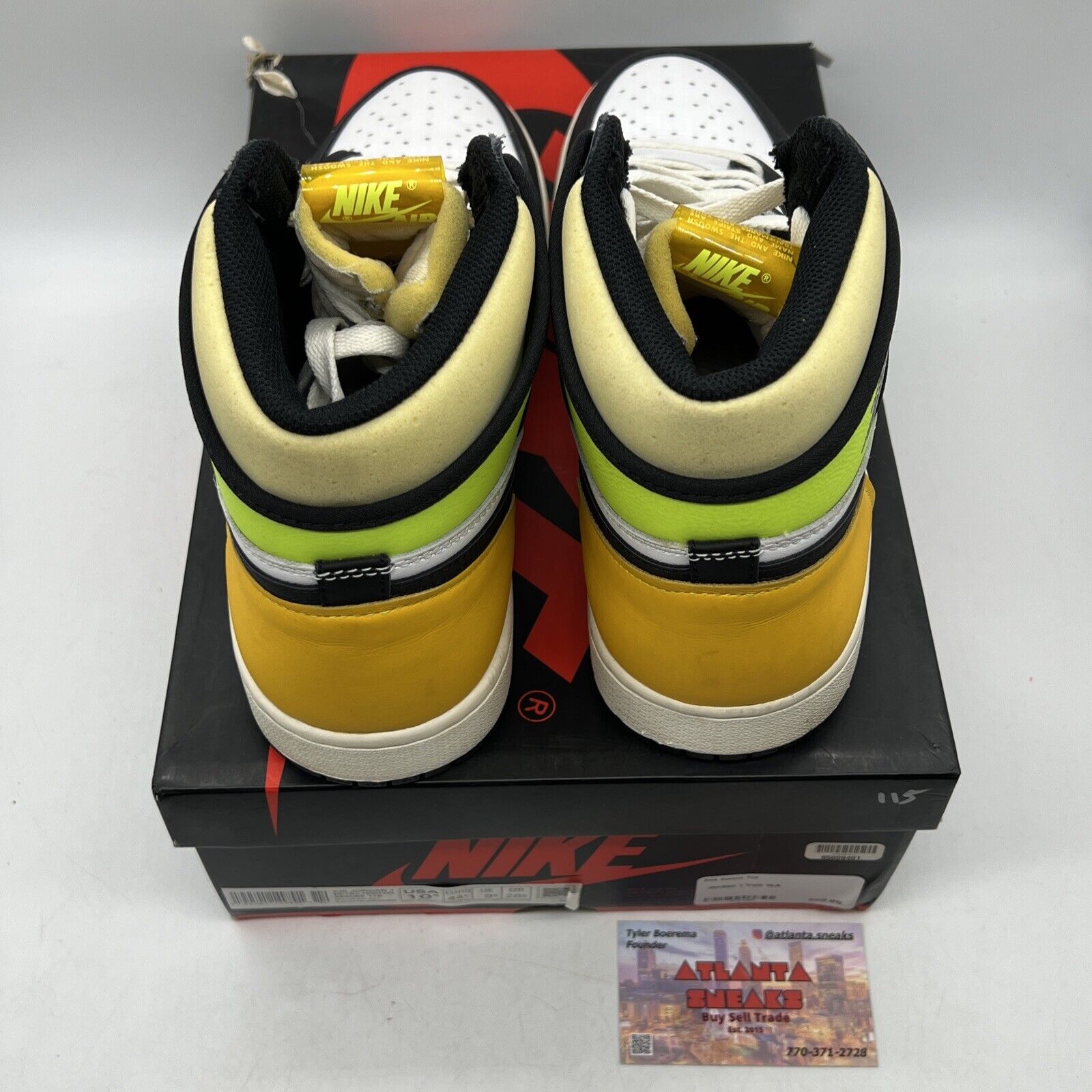 Size 10.5 - Jordan 1 Retro High OG Volt Leather (555088-118)