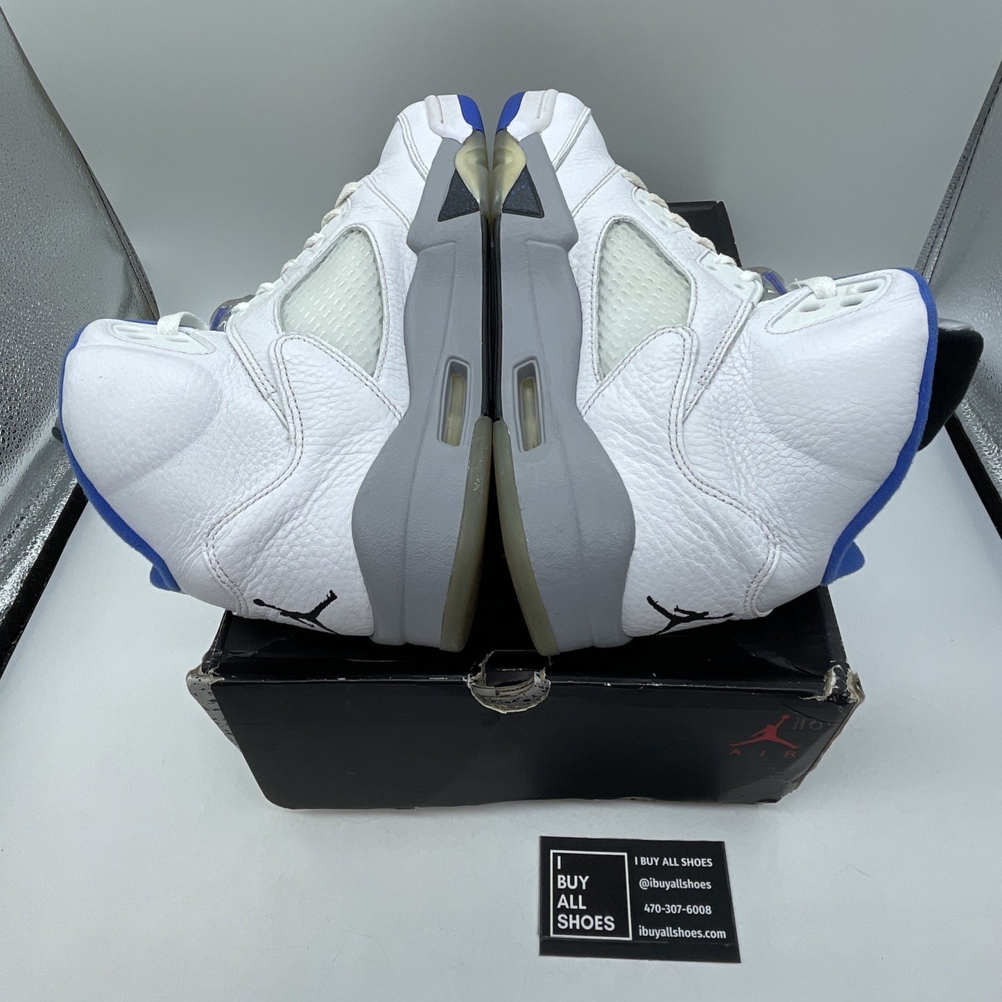 Size 10 - Air Jordan 5 Retro Stealth 2.0 Blue White Leather (DD0587-140)