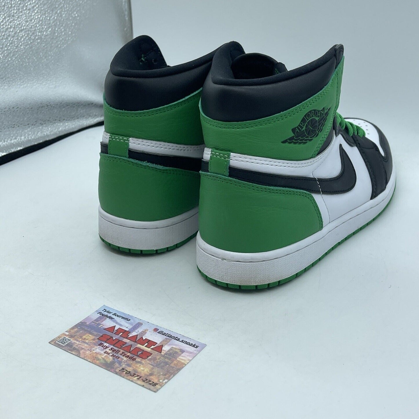 Size 10 - Air Jordan 1 Retro OG High Lucky Green Black White (DZ5485-031)