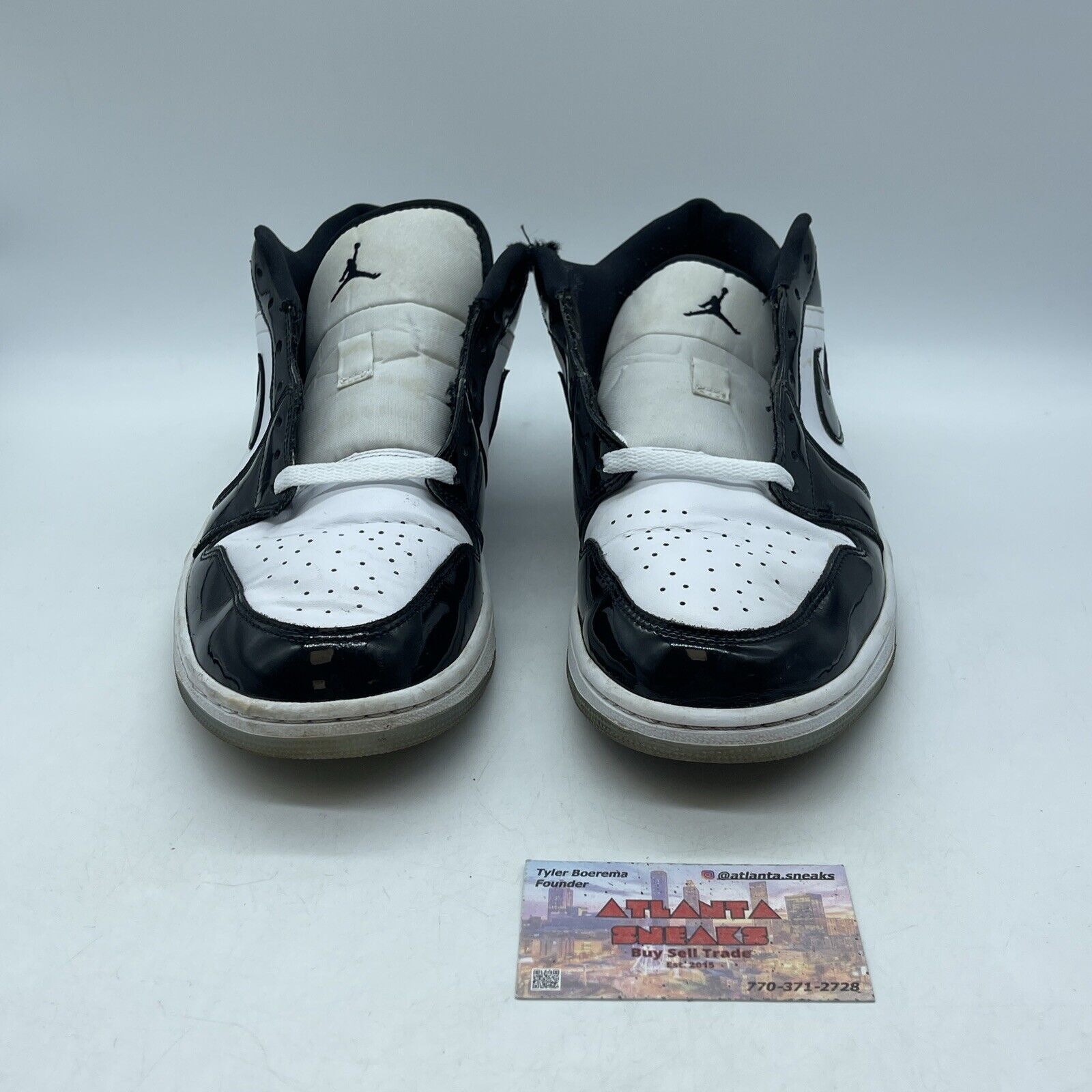 Size 11 - Jordan 1 Low SE Concord Black White Leather (DV1309-100)