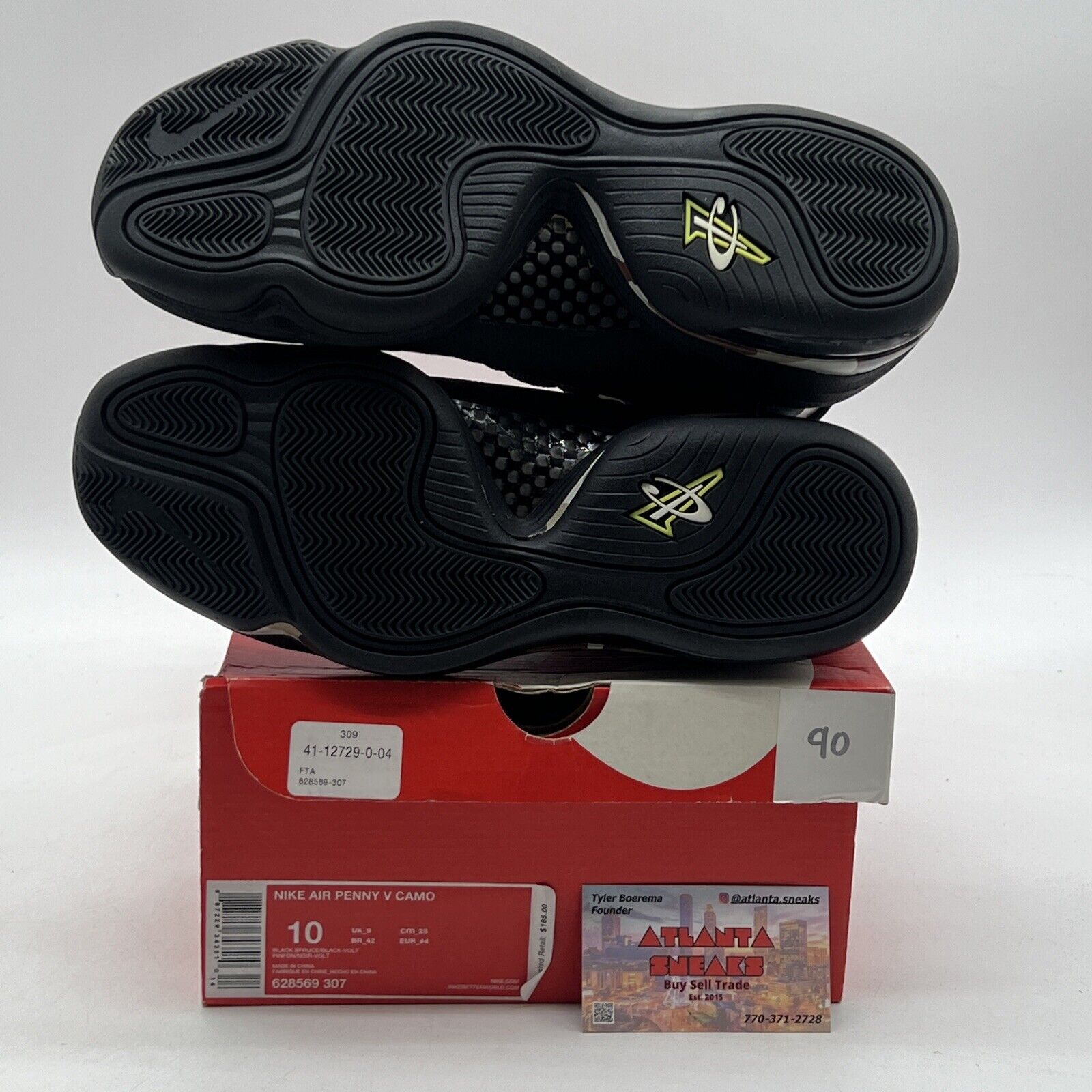 Size 10 - Nike Air Penny 5 Camo Camo Brown Green (628569-307)