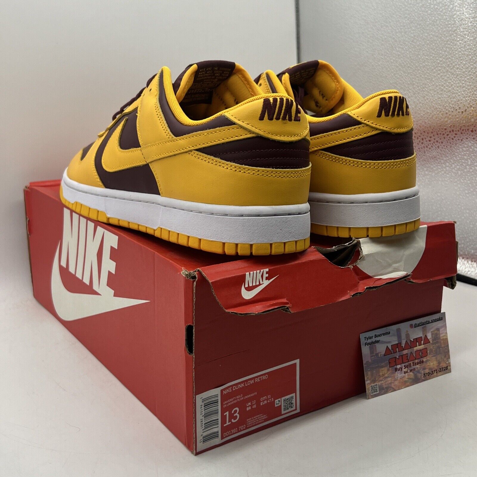 Size 13 - Nike Dunk Low Retro Arizona State Sun Devils 2022 White (DD1391-702)