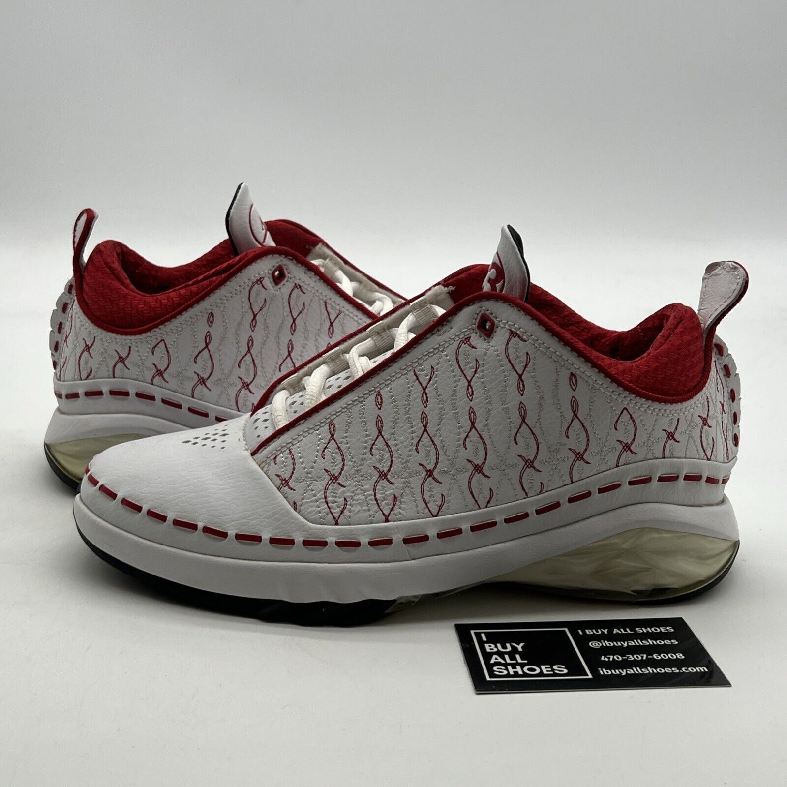 Size 7Y - Nike Air Jordan 23 Low White Red (323406-161)