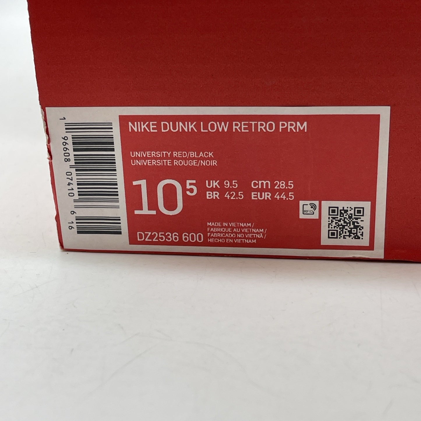 Size 10.5 - Nike Dunk Low Split - Chicago Red Black Leather (DZ2536-600)