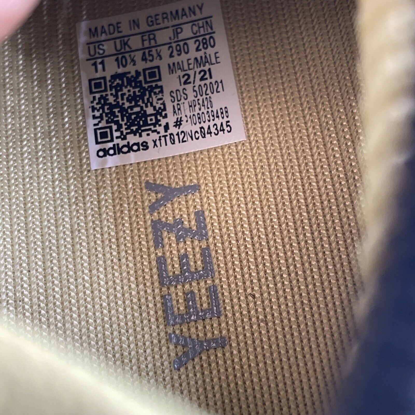 Size 11 - adidas Yeezy 450 Sulfur Yellow Suede (HP5426(