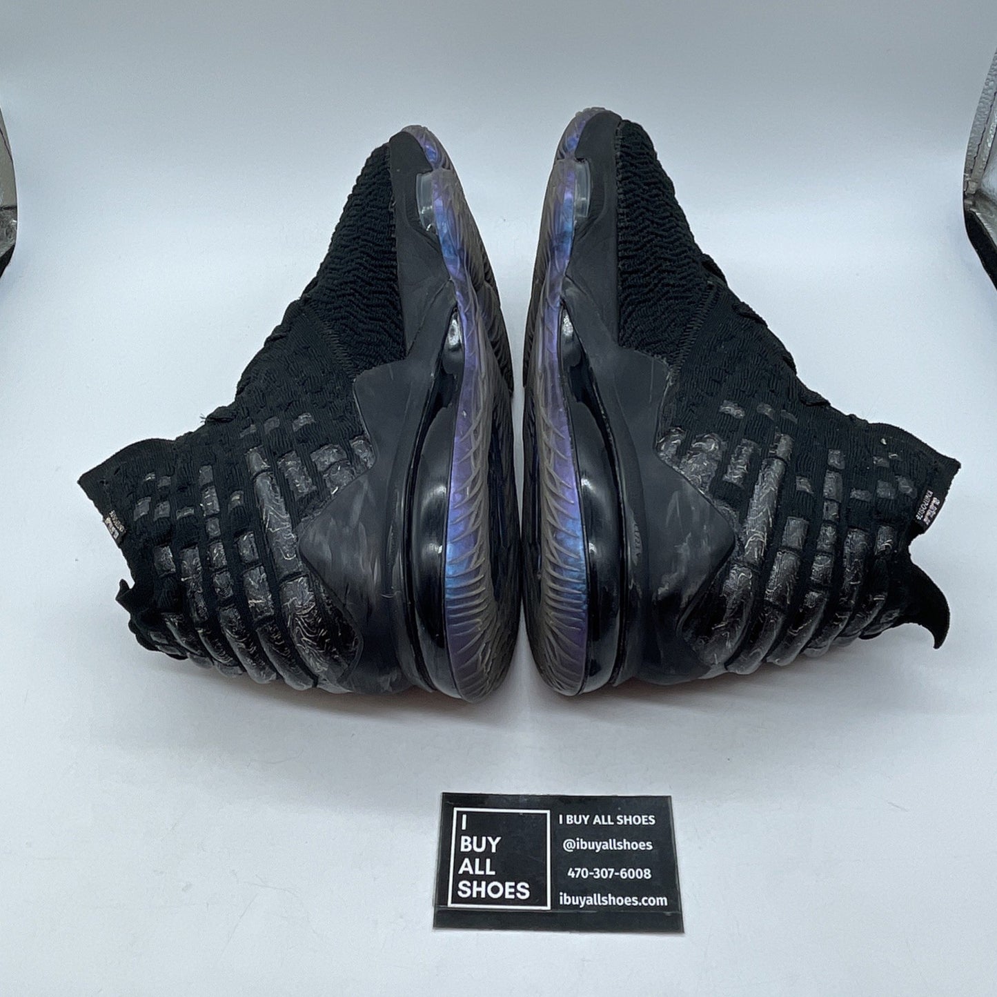 Size 12 - Nike LeBron 17 Currency Black White Suede (BQ3177-001)