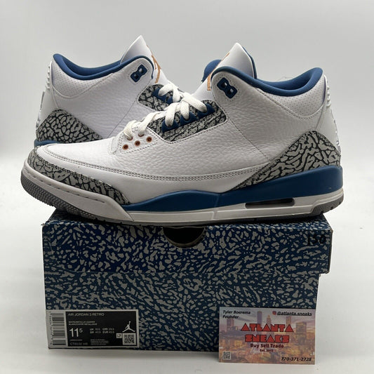 Size 11.5 - Air Jordan 3 Retro Mid Washington Wizards (CT8532-148)