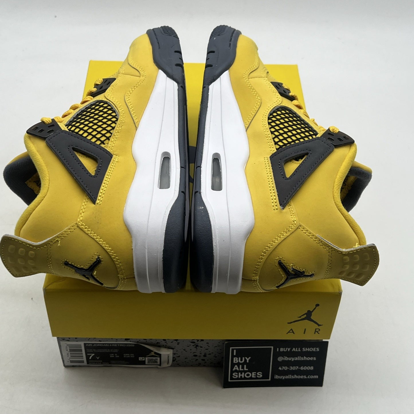 Size 7Y - Air Jordan 4 Retro GS Tour Yellow 2021 - (408452-700)