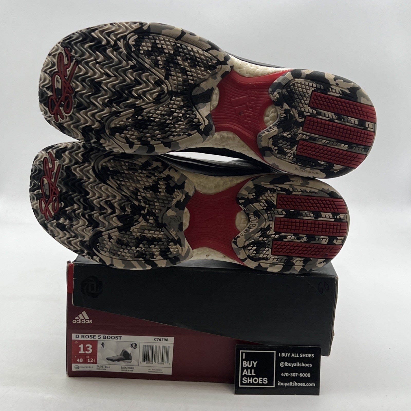 Size 13 - Adidas D Rose 5 Boost Light Onix (C76798)