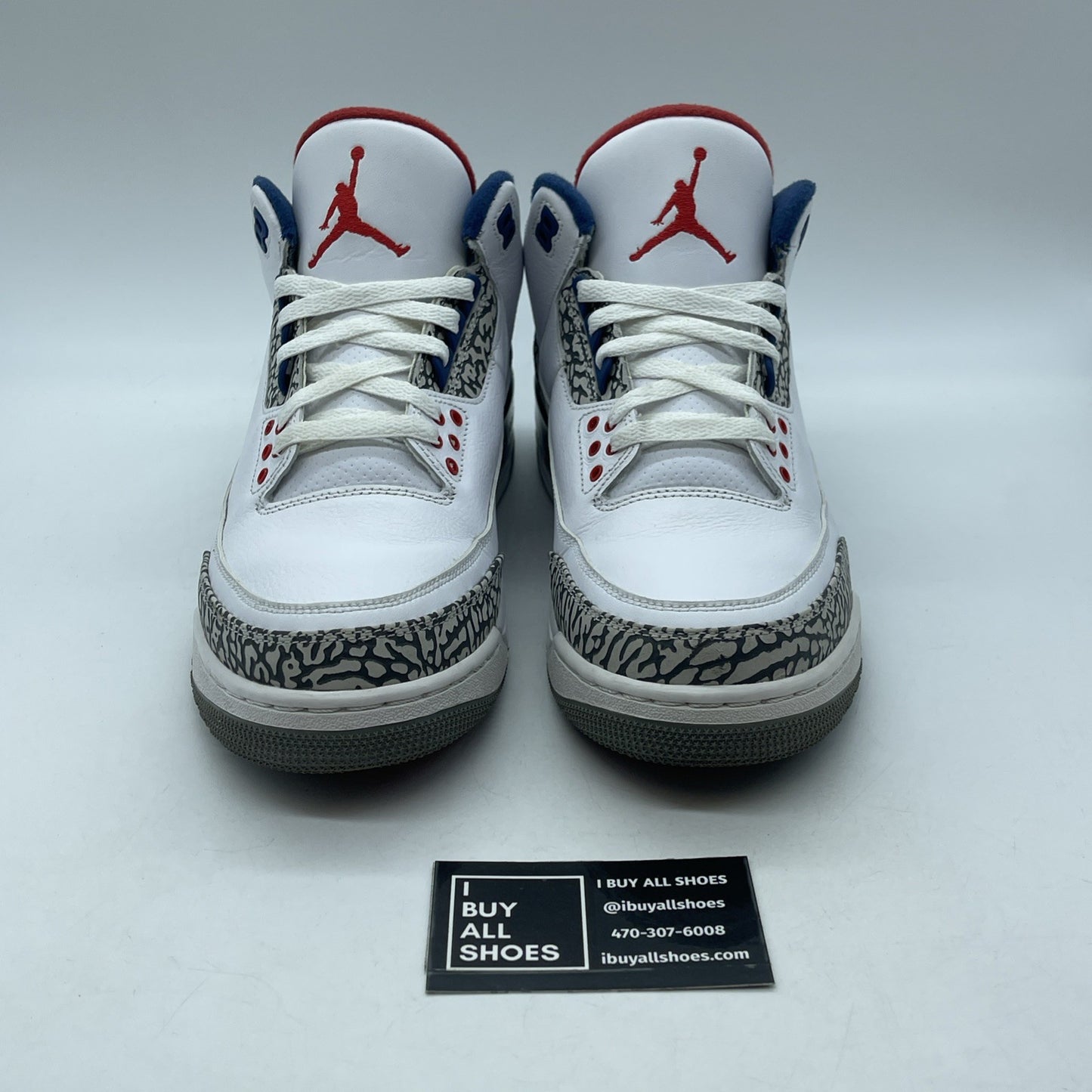 Size 10 - Jordan 3 Retro OG Mid True Blue Grey Suede Leather (854262-106)
