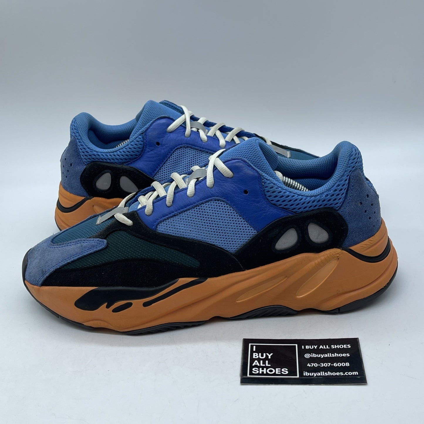 Size 12 - adidas Yeezy Boost 700 Bright Blue Black Green Suede (GZ0541)