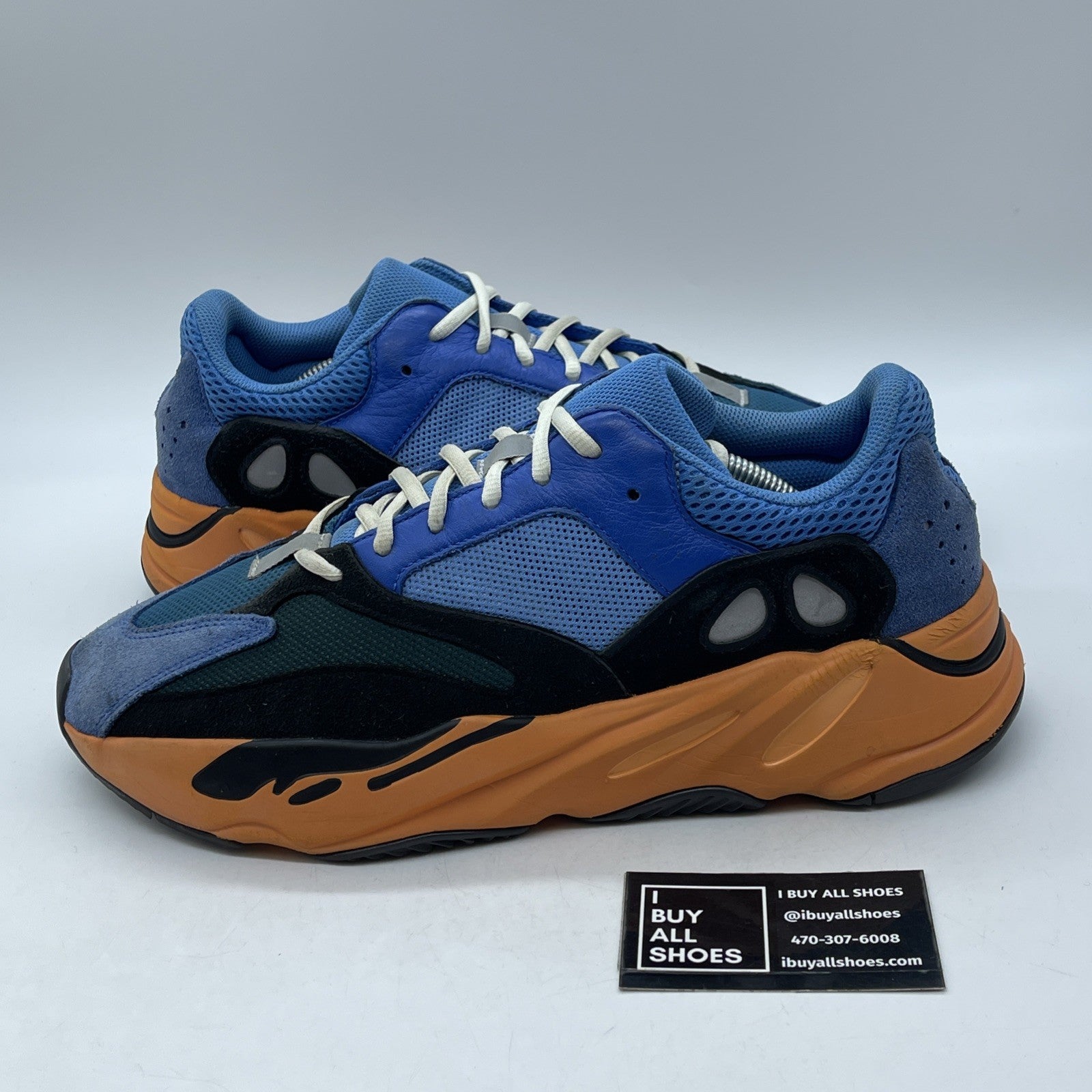 Size 12 - adidas Yeezy Boost 700 Bright Blue Black Green Suede (GZ0541)