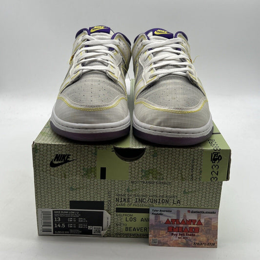 Size 13 - Nike Union LA x Dunk Low Passport Pack - Court Purple (DJ9649-500)