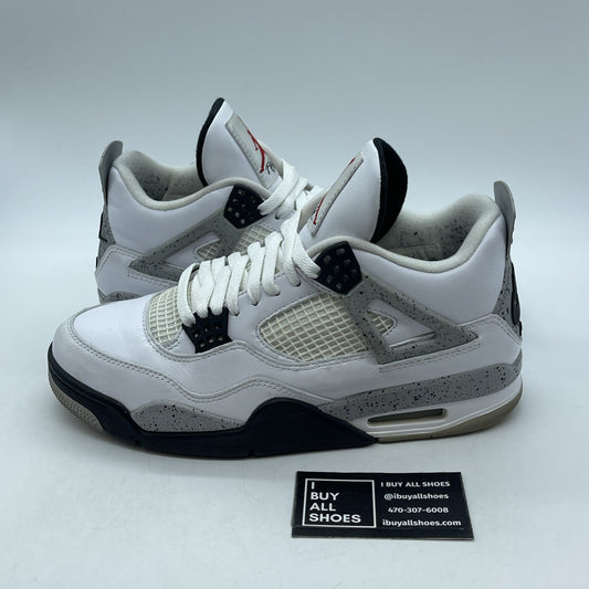 Size 9 - Air Jordan 4 Retro OG Mid White Cement (840606-192)